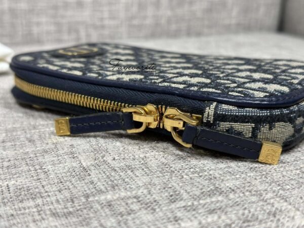 PRELOVED Dior Oblique Phone and Card Holder - Image 7