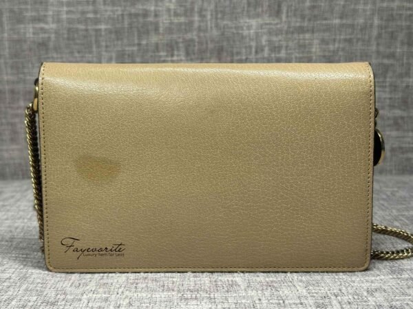 PRELOVED Givency Goatskin Suede GV3 Mini Chain Bag - Image 10