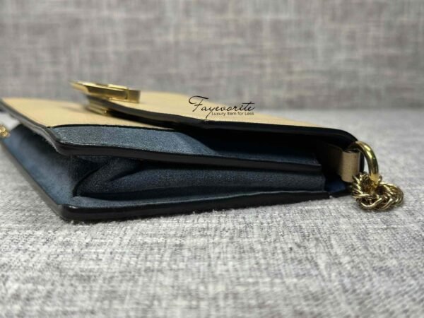 PRELOVED Givency Goatskin Suede GV3 Mini Chain Bag - Image 8