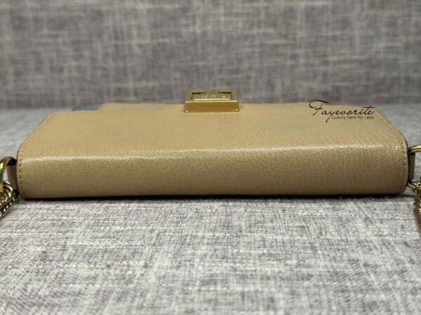 PRELOVED Givency Goatskin Suede GV3 Mini Chain Bag - Image 6