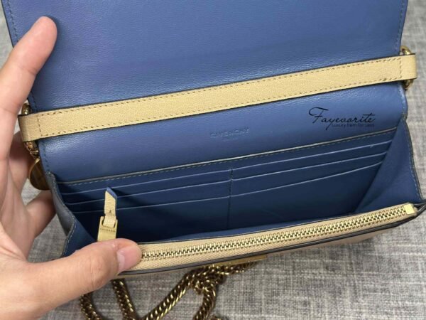 PRELOVED Givency Goatskin Suede GV3 Mini Chain Bag - Image 4