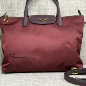 prada nylon two way handbag shw